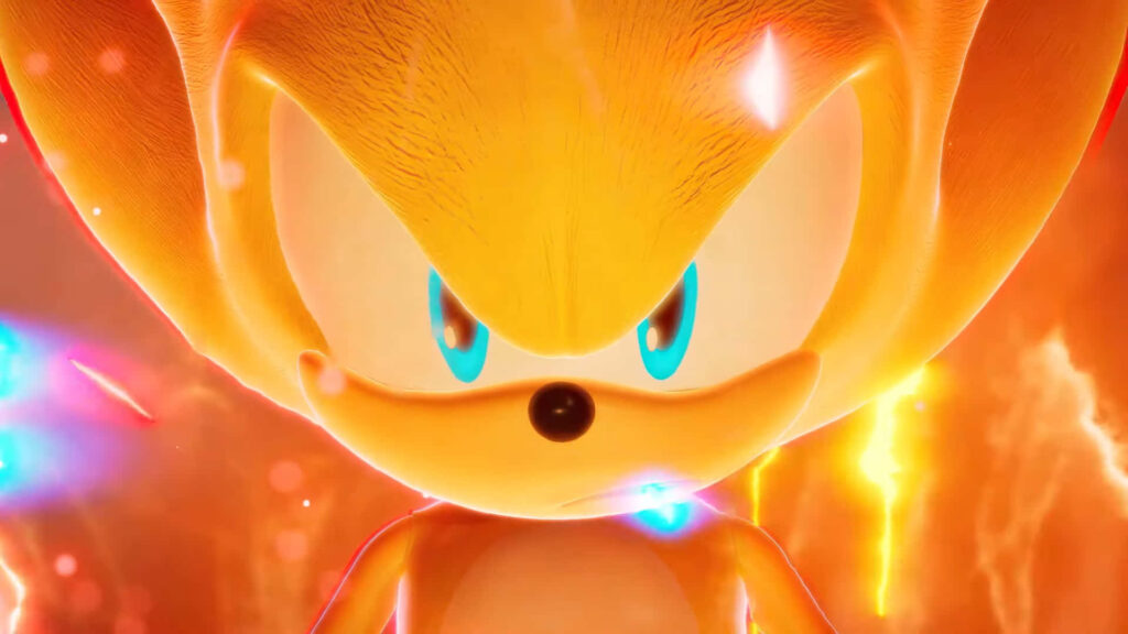 Sonic Frontiers: Intense Energy Transformation Wallpaper Background