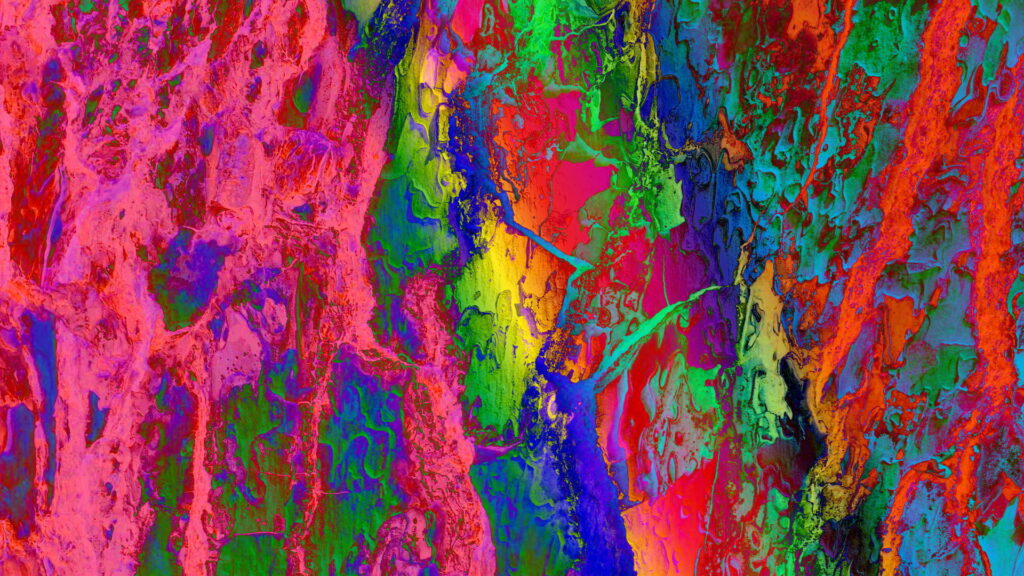 Vibrant Spectrum: A Captivating Abstract Masterpiece of Colorful Digital Art and Textured Rainbow Wallpaper