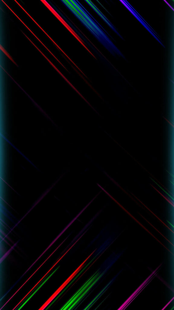 Infinite Color Spectrum Flows Through Black AMOLED Wallpaper