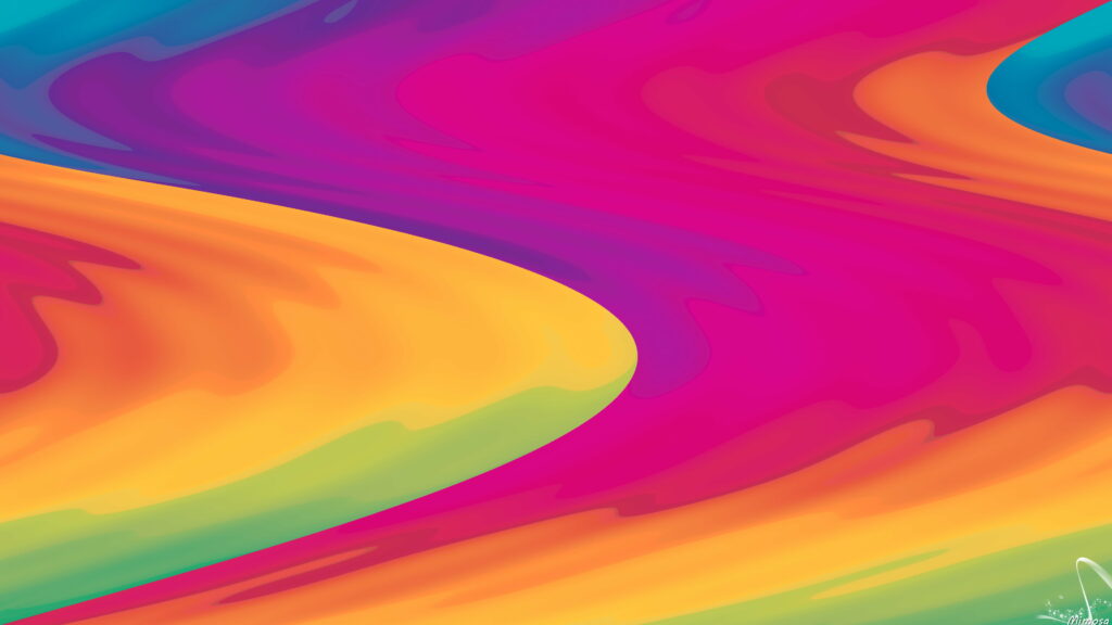 The Vivid Symphony: An Abstract Digital Artwork of Colorful Gradient 4K Wallpaper Background