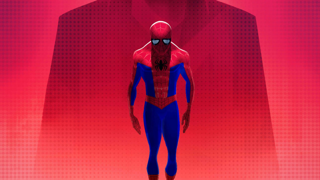 Classic Spider-Man Wallpaper: Vibrant Gradient Red Background