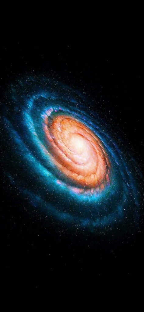Vibrant Spiral Galaxy Wallpaper for Samsung Galaxy Note 10 Plus