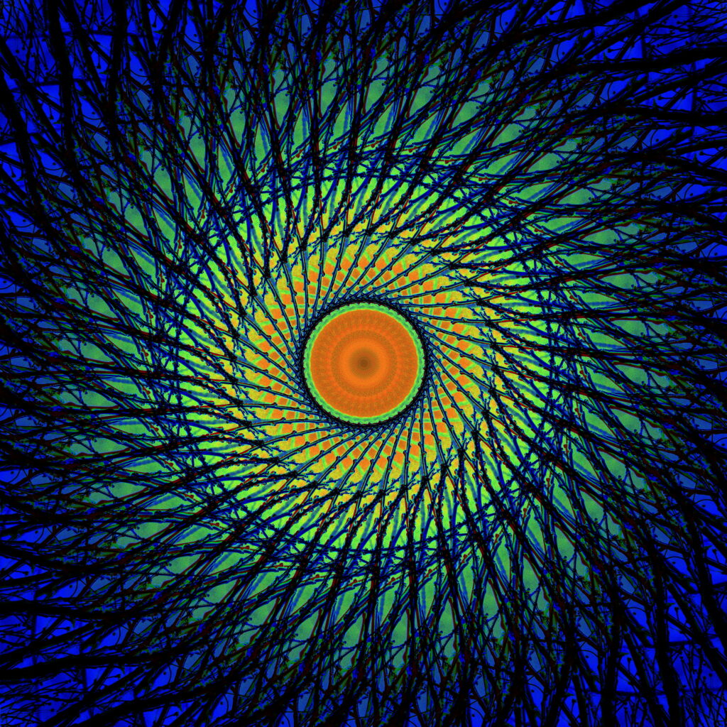 Vibrant Spiral Illusion Wallpaper: Abstract Concentric Circle Design