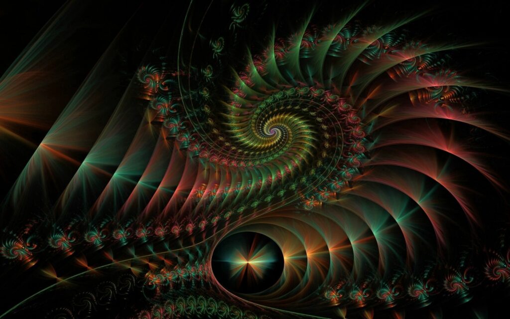 Vibrant Spiral Pattern Wallpaper - Dynamic 1920x1200 Background