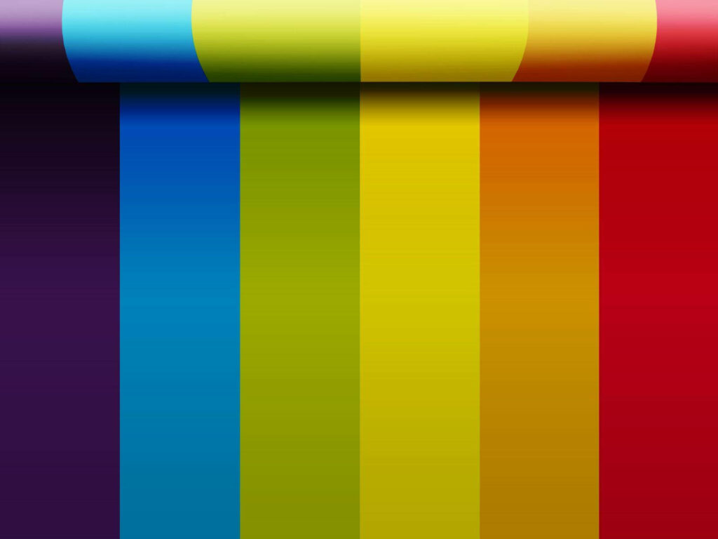 Vivid Spectrum: Illuminating the Sky with a Mesmerizing Rainbow Wallpaper