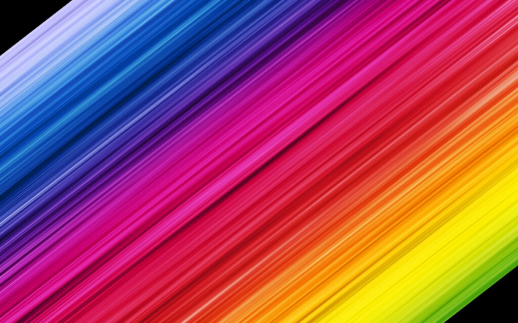 Vibrant Abstraction: A Colorful Kaleidoscope of Striped Rainbow Artistry - QHD Wallpaper Background