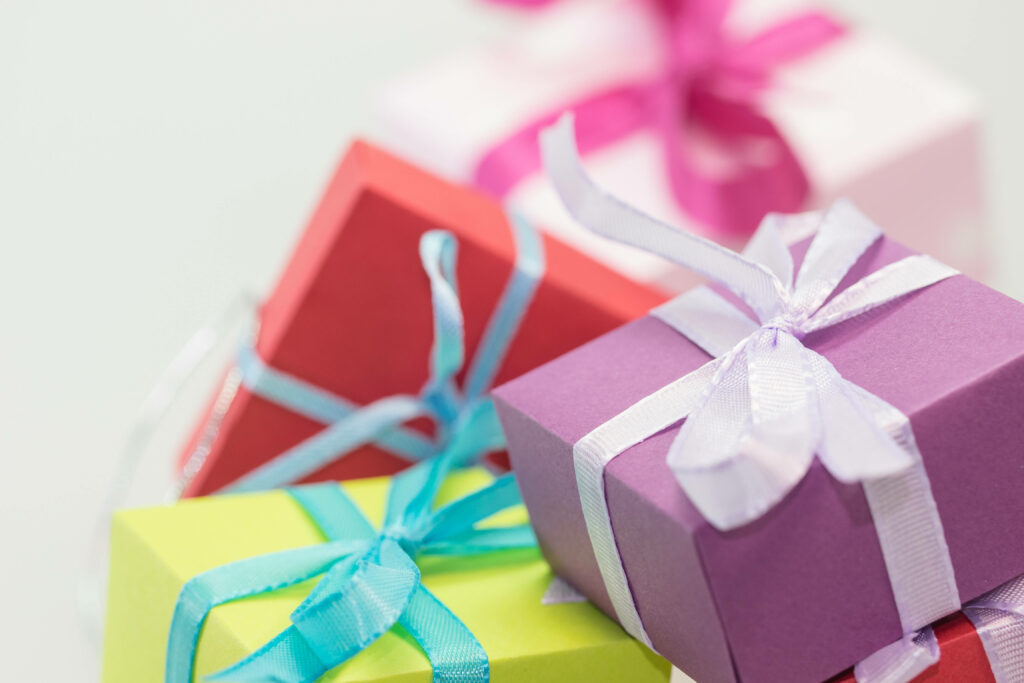 Vibrant Array of Festive Gift Boxes, Perfect for a Birthday Celebration Wallpaper