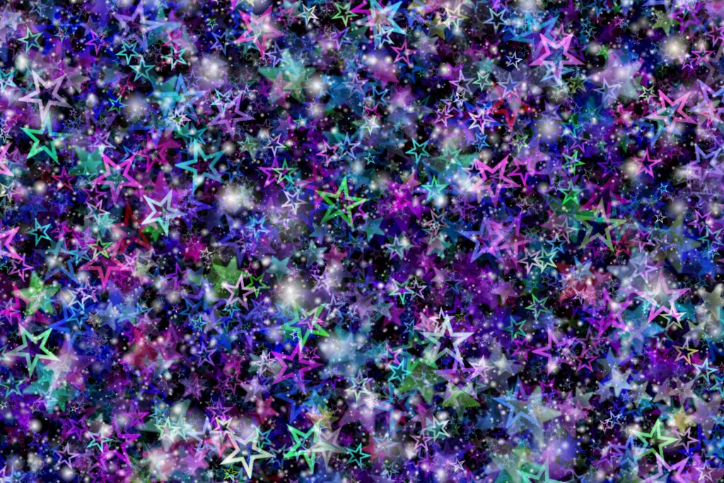 Vibrant Star-Filled 6000x4000 Wallpaper - Colorful Glittery Background