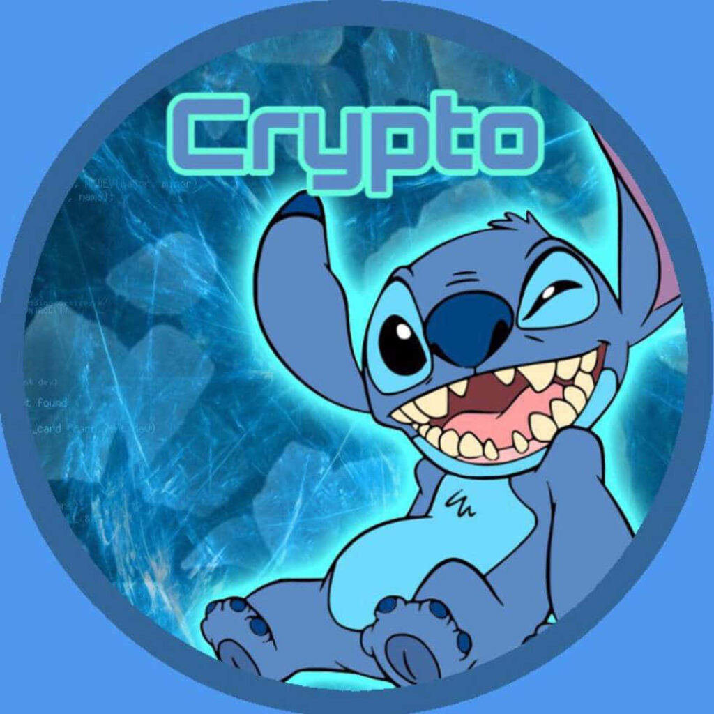 Stitch Wallpaper: Playful Character & Modern Crypto Design