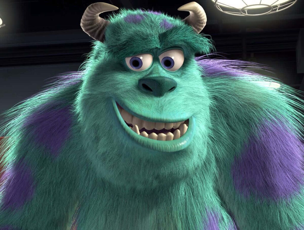 Vibrant Sulley Wallpaper: Friendly Monster from Monsters University