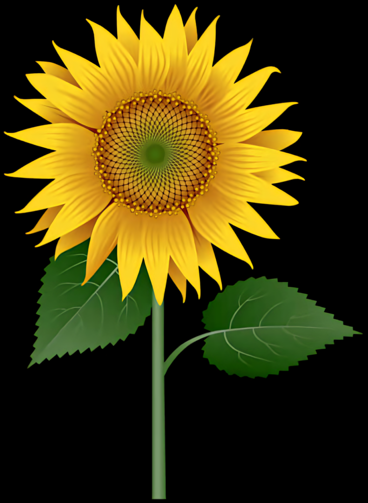 Vibrant Sunflower Wallpaper: Bright Yellow Petals on Clean Background