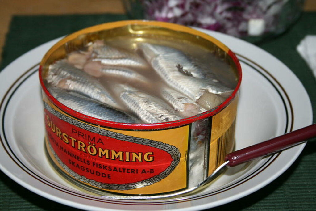 Swedish Surströmming Wallpaper: Unique Fermented Herring Design