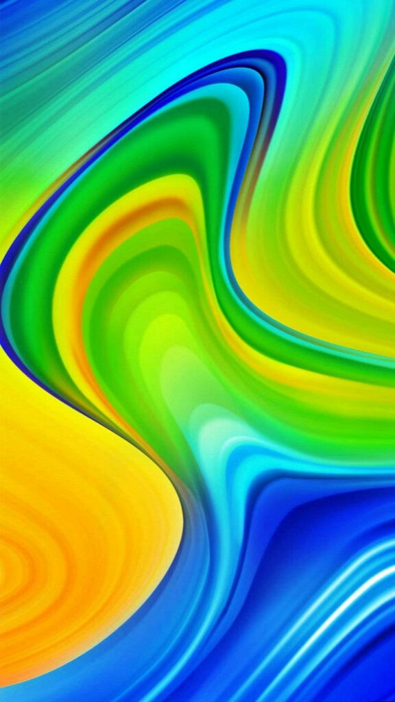 Vibrant Swirling Colors Wallpaper for Redmi 9 - Energetic Abstract Design