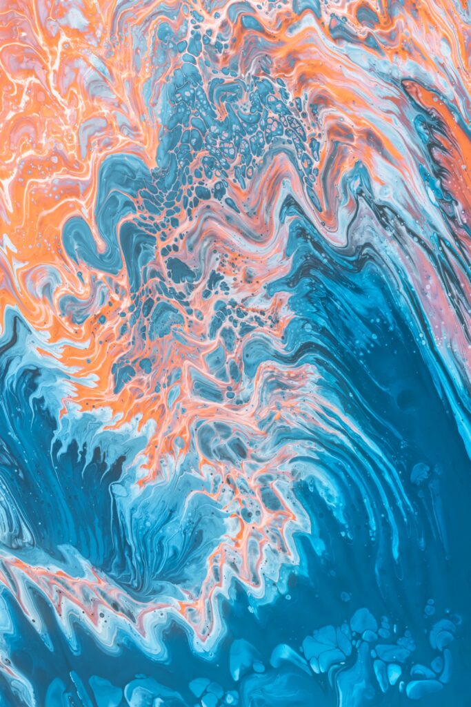 Vibrant Swirling Paint Abstraction Wallpaper - Fluid Motion Background