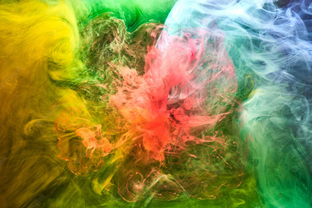 Colorful Swirling Smoke Wallpaper: Abstract Dynamic Background