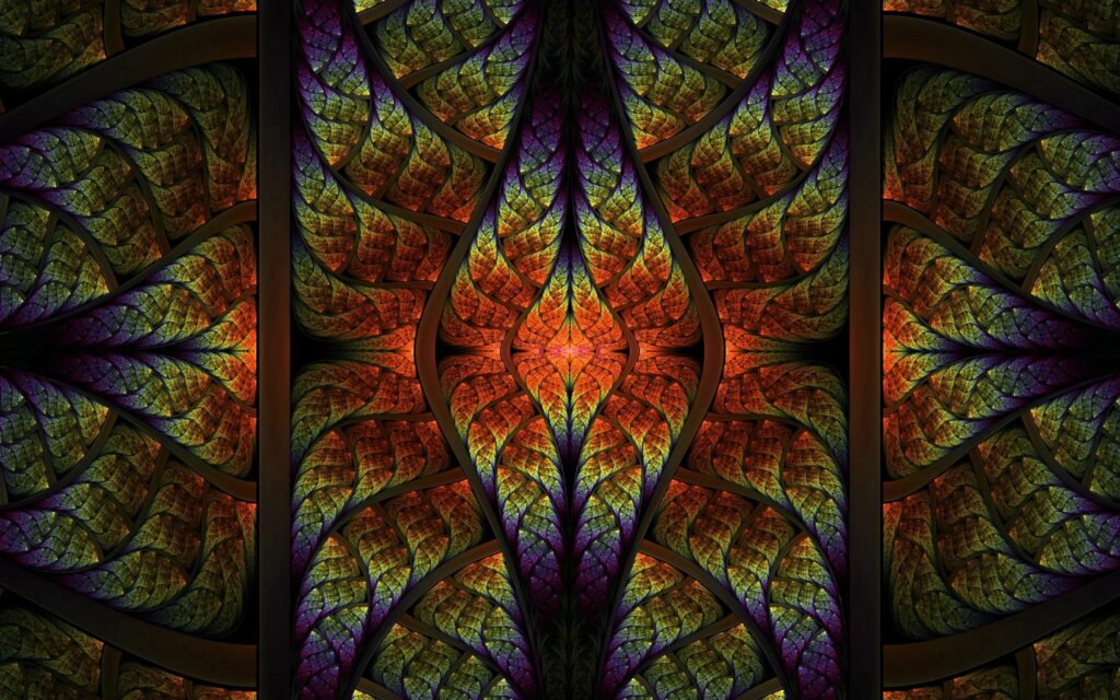 Vibrant 2560x1600 Wallpaper: Intricate Symmetrical Design