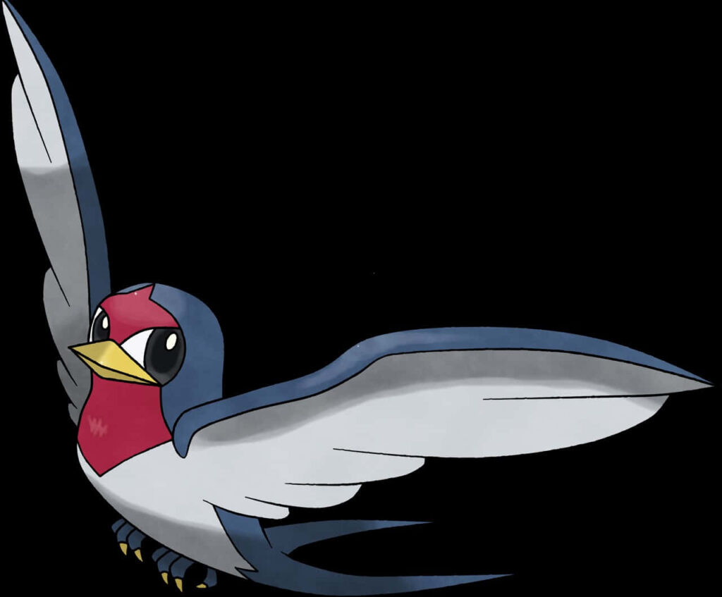 Animated Taillow Wallpaper - Vibrant Pokémon Bird in Flight