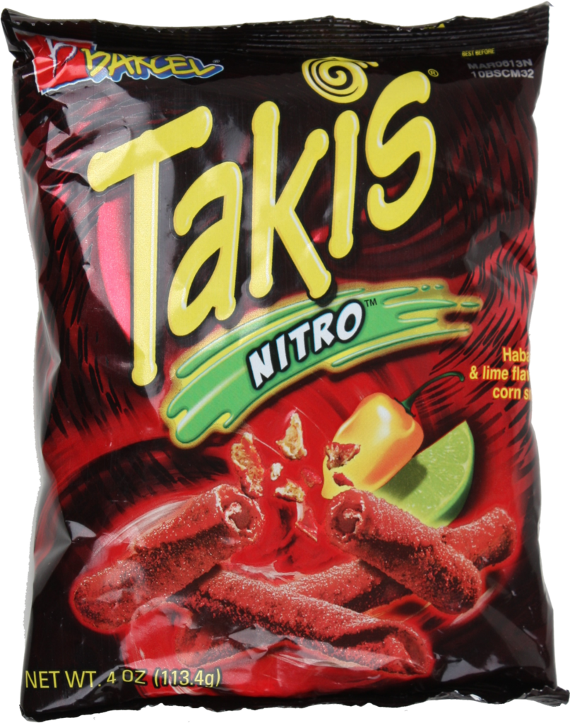 Vibrant Takis Nitro Wallpaper: Habanero & Lime Rolled Snacks