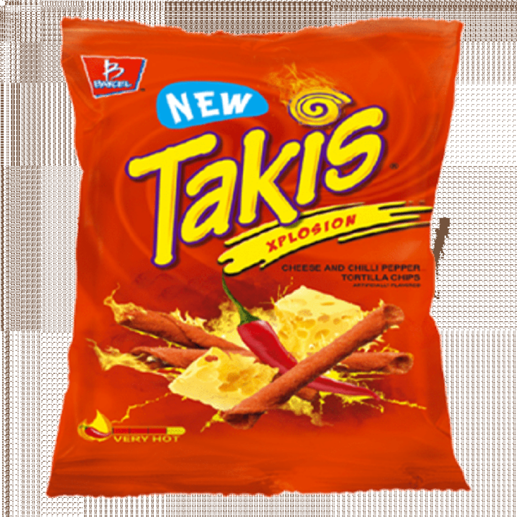 Vibrant Takis Xplosion Chips Package: Cheesy Chili Tortilla Delight Wallpaper