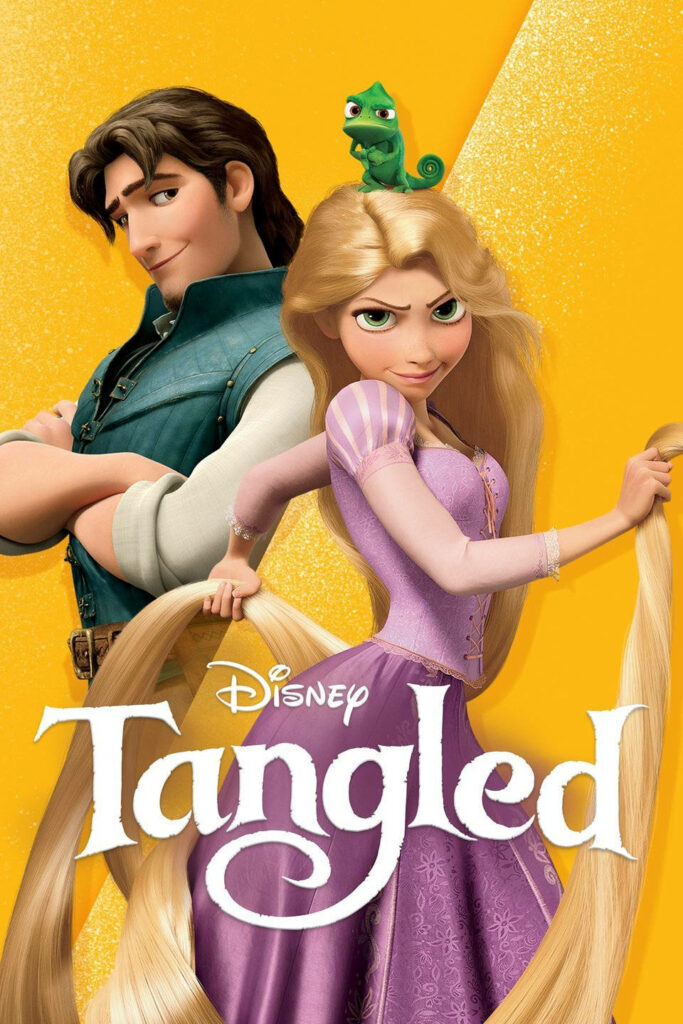 Vibrant Tangled Wallpaper: Rapunzel, Flynn & Pascal Background