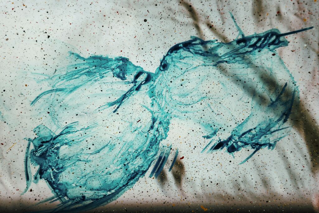 Vibrant Teal Abstract Wallpaper: Dynamic Artistic Background Design