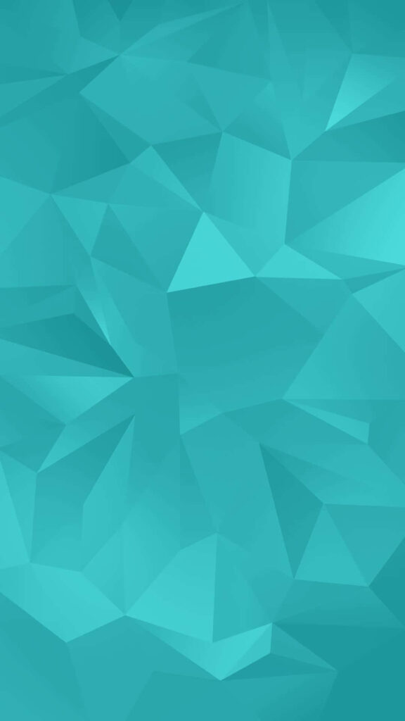 Vibrant Teal Geometric Low-Poly Wallpaper for Galaxy S5