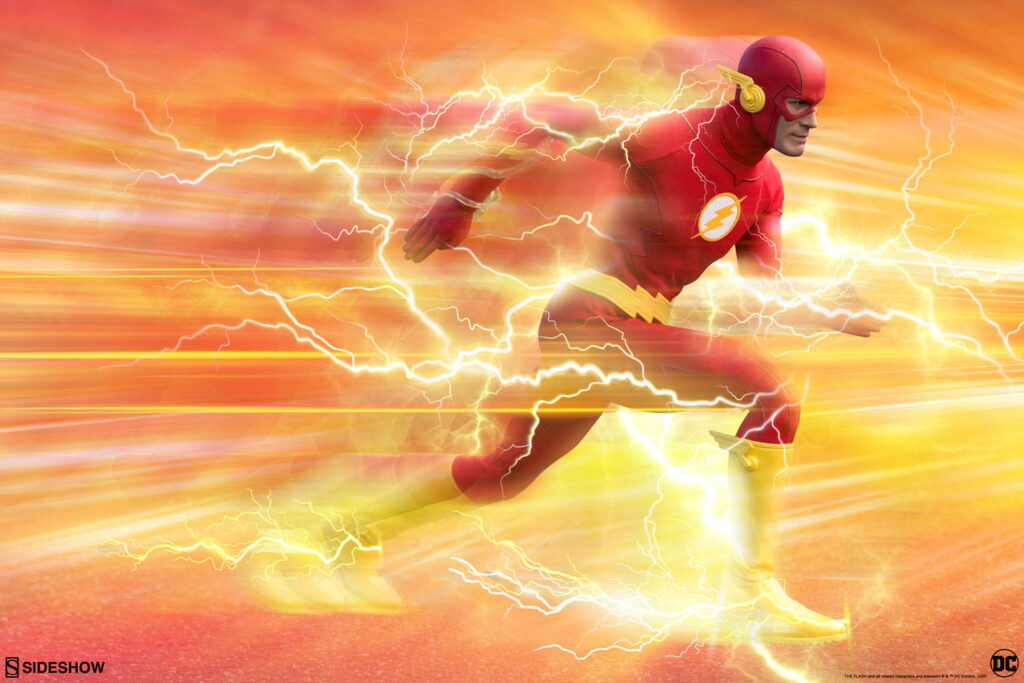 Vibrant The Flash Wallpaper: 3D Speed & Electrifying Colors