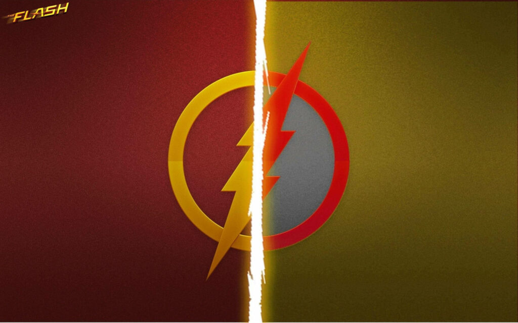 Flash Lightning Bolt Wallpaper: Vibrant Red & Yellow Background