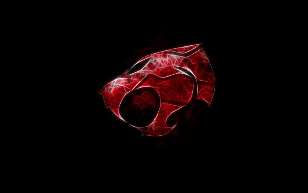 Vibrant Thundercats Logo Wallpaper: Fierce Black Background Design