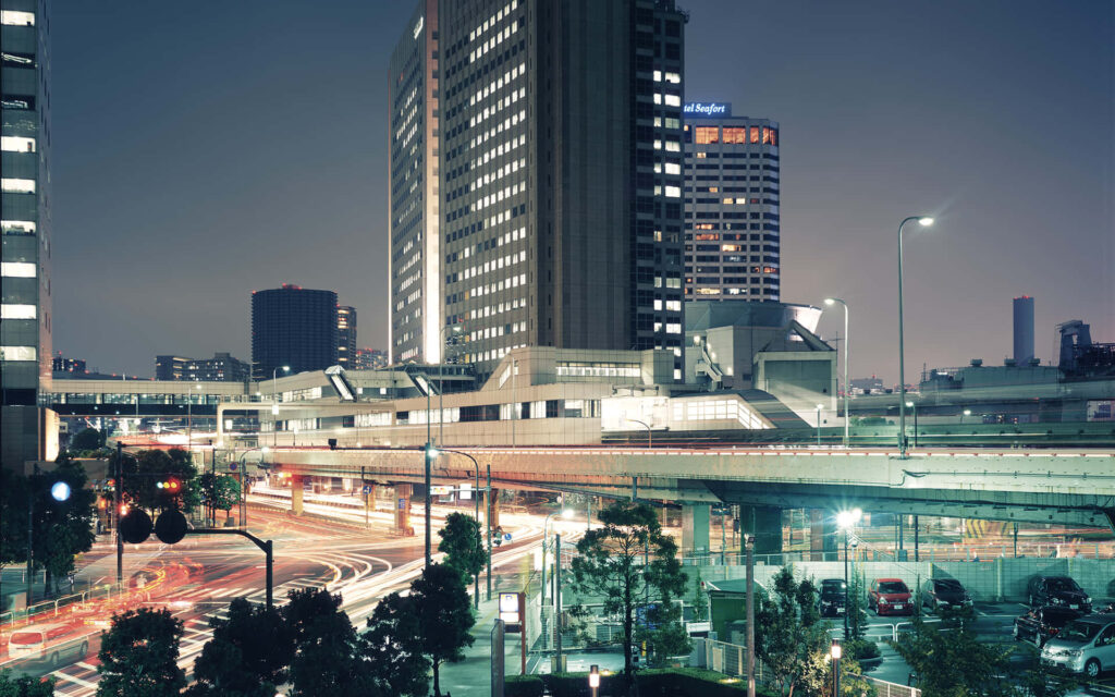 Vibrant Tokyo Night Cityscape Wallpaper: Futuristic Urban Background