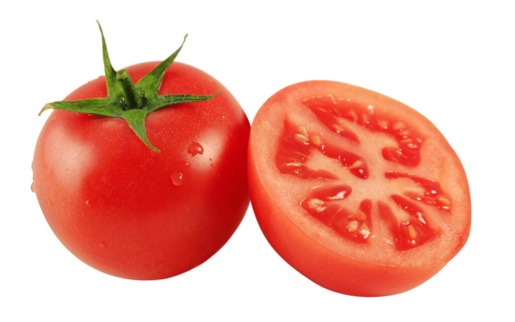 Vibrant Tomato Wallpaper: Fresh Red Color & Juicy Texture Background