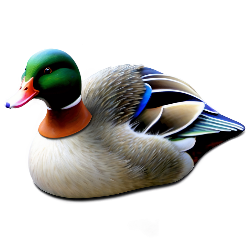 Stunning Traditional Duck Painting: Vibrant Artwork with Intricate Details Wallpaper