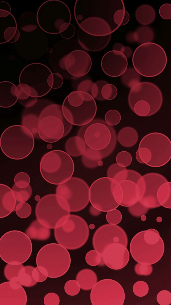 Captivating Array of Translucent Red Circles: HD Tablet Background Bliss Wallpaper