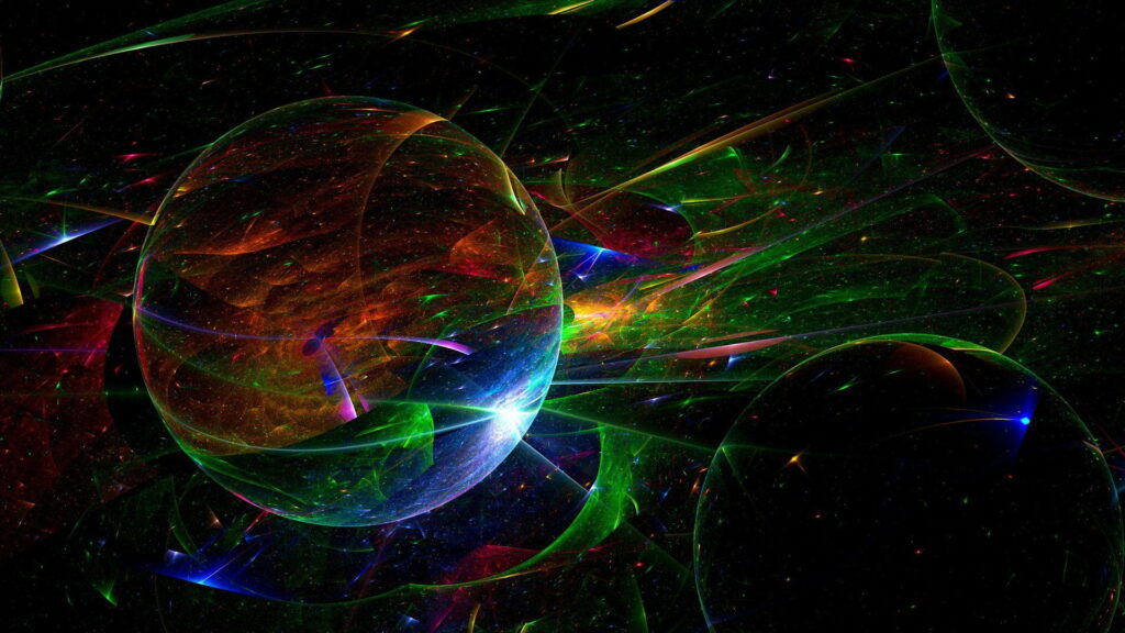 Vibrant Translucent Orb: Captivating High-Definition Wallpaper