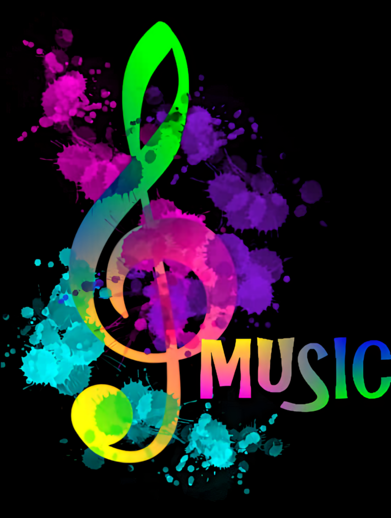 Vibrant Treble Clef Wallpaper: Colorful Music Art for Creative Minds