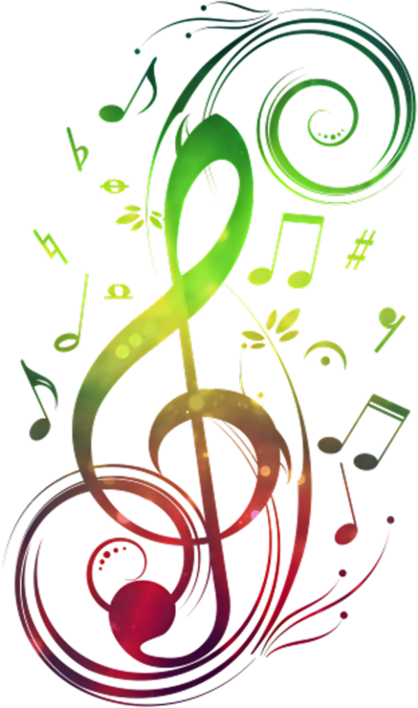 Vibrant Treble Clef Wallpaper: Colorful Musical Notes & Designs