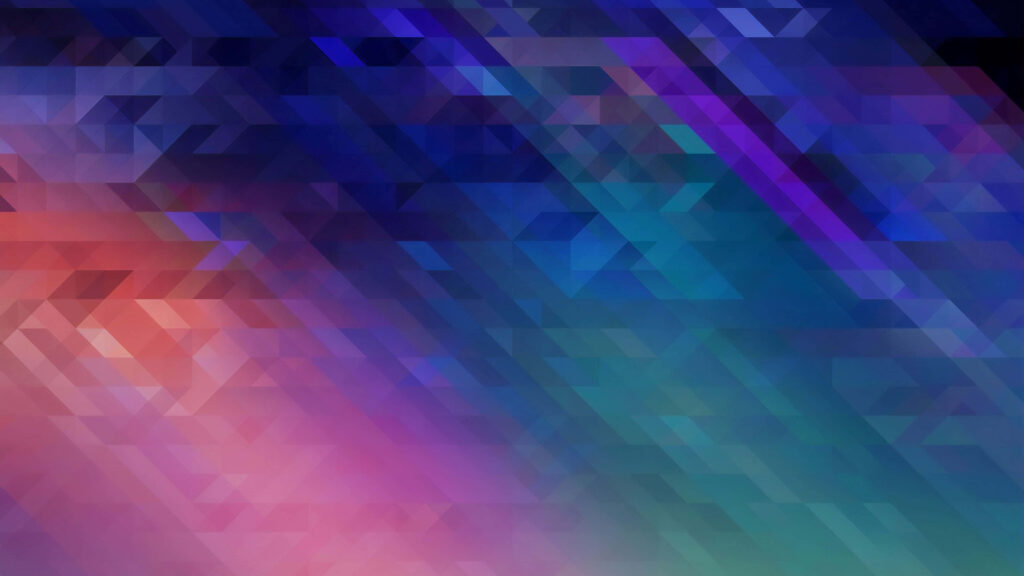 Vibrant Gradient Wallpaper with Colorful Geometric Triangle Design
