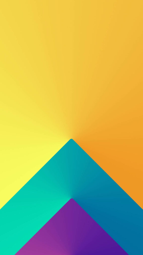 Vibrant Triangular Symphony: Colorful Lines Converging on iPhone Background Wallpaper