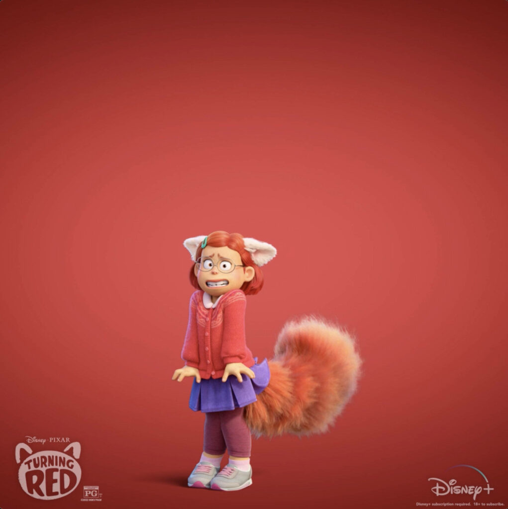 Vibrant Turning Red Wallpaper: Meilin Lee's Panda Transformation