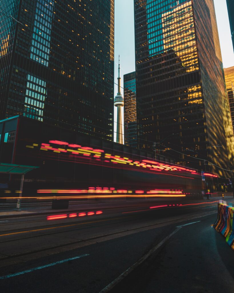 Vibrant Urban Scene Wallpaper: Dynamic City Lights & Energy