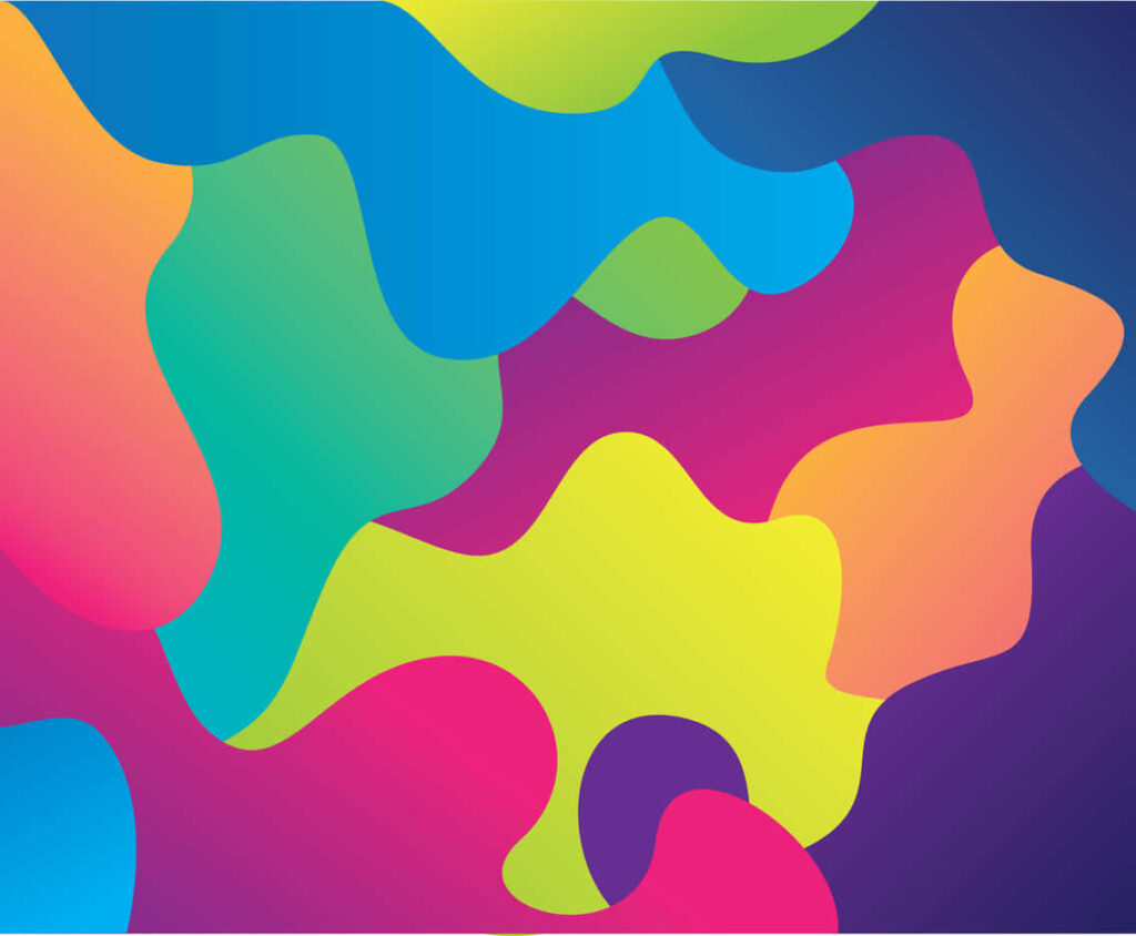 Vibrant Abstract Vector Art Wallpaper with Colorful Gradient