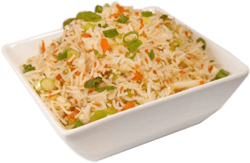 Colorful Vegetable Fried Rice Wallpaper: Delightful Dish & Garnish