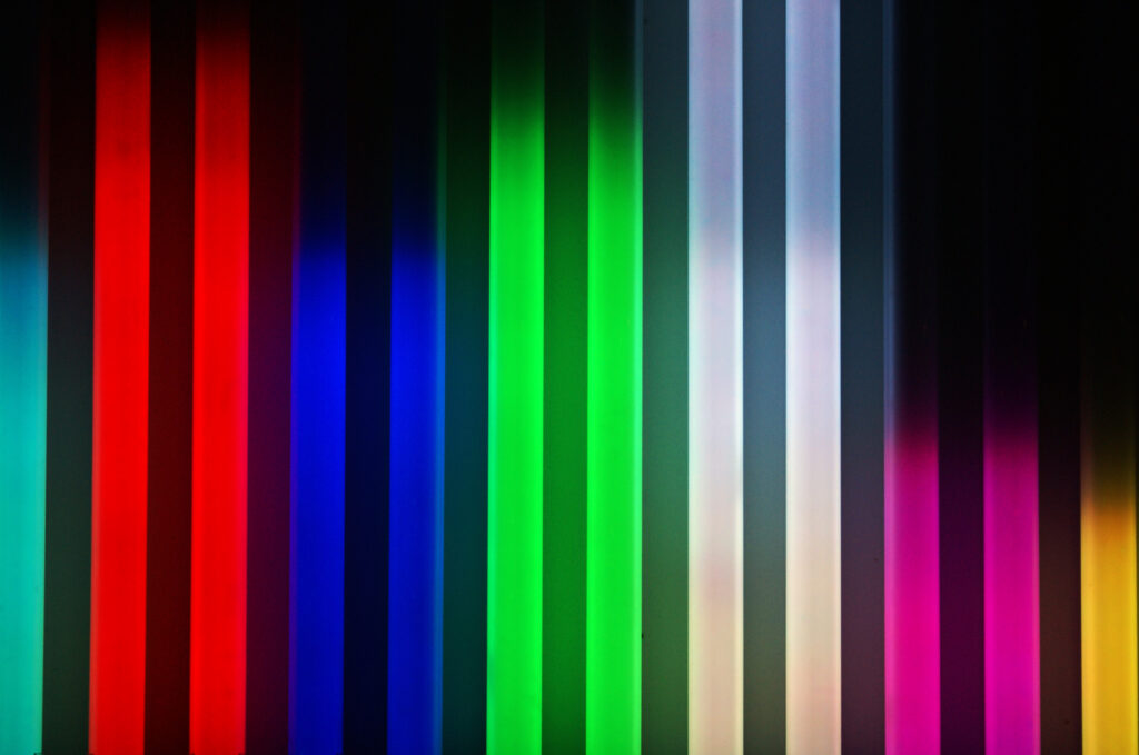 Vibrant Vertical Stripes Wallpaper with Backlight Effect Background