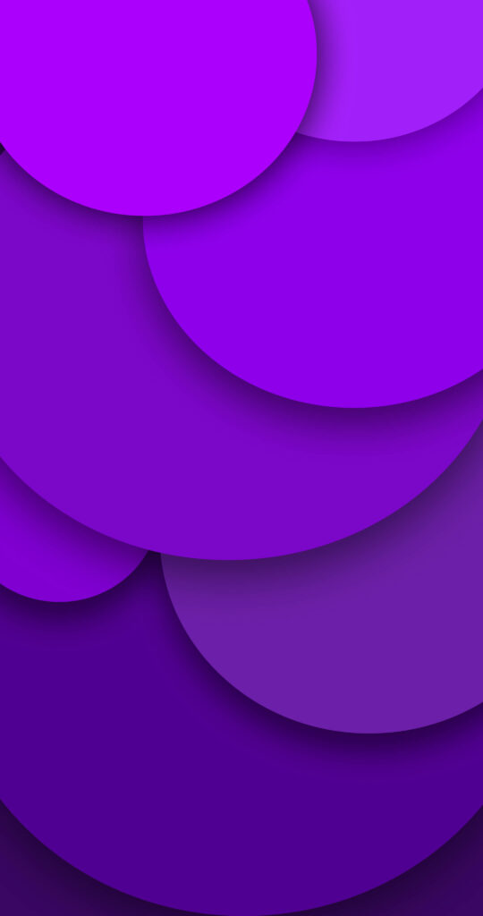 Vibrant Spectrum: Mesmerizing Overlapping Violet Circles Create an Exquisite Mobile 3D Background Wallpaper