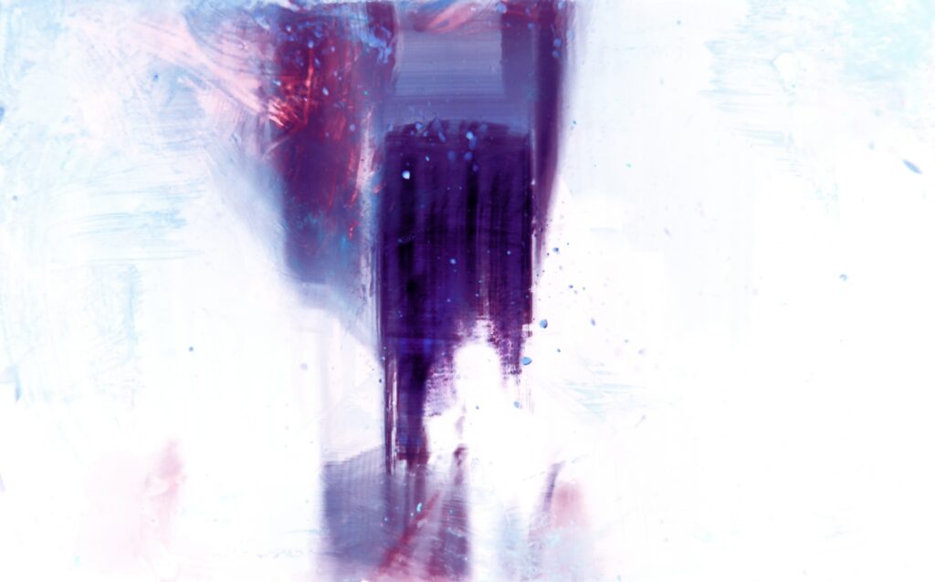 Vibrant Violet and White Abstract Wallpaper - High-Res Background