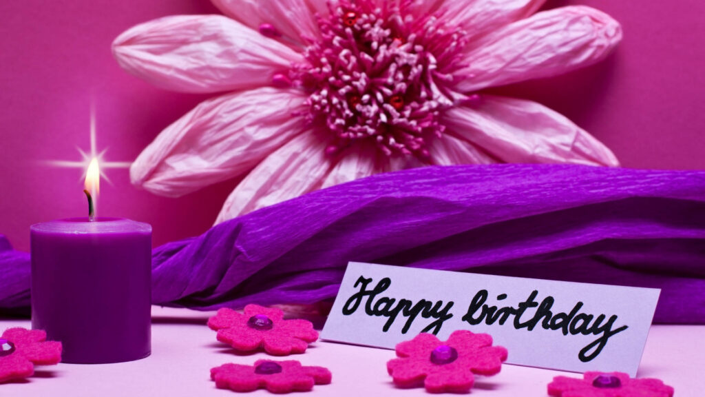 Vibrant Violet Bouquet: Bursting with Birthday Blossoms! Wallpaper