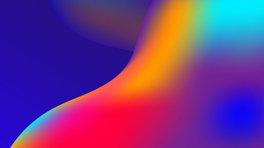 A Vibrant Symphony of Abstract Color: HD Waves as a Captivating Background Wallpaper