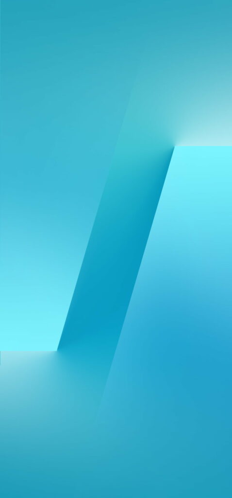 Vivo NEX Blue Gradient Wallpaper - Modern Geometric Split Design for Stylish Screen Background