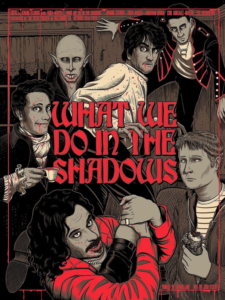 Vibrant What We Do In The Shadows Wallpaper: Eccentric Vampire Art