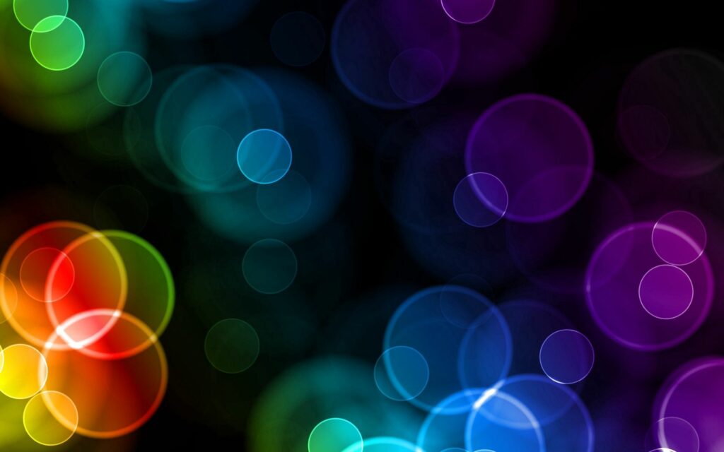 Vibrant Colorful Circles Wallpaper for 1920x1200 Screens